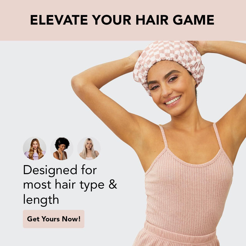 Satin Lined Luxury Shower Cap