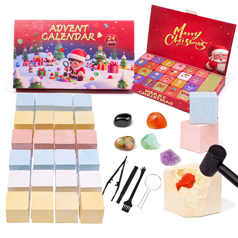 Christmas Advent Crystal Blind Box (24 Grids)