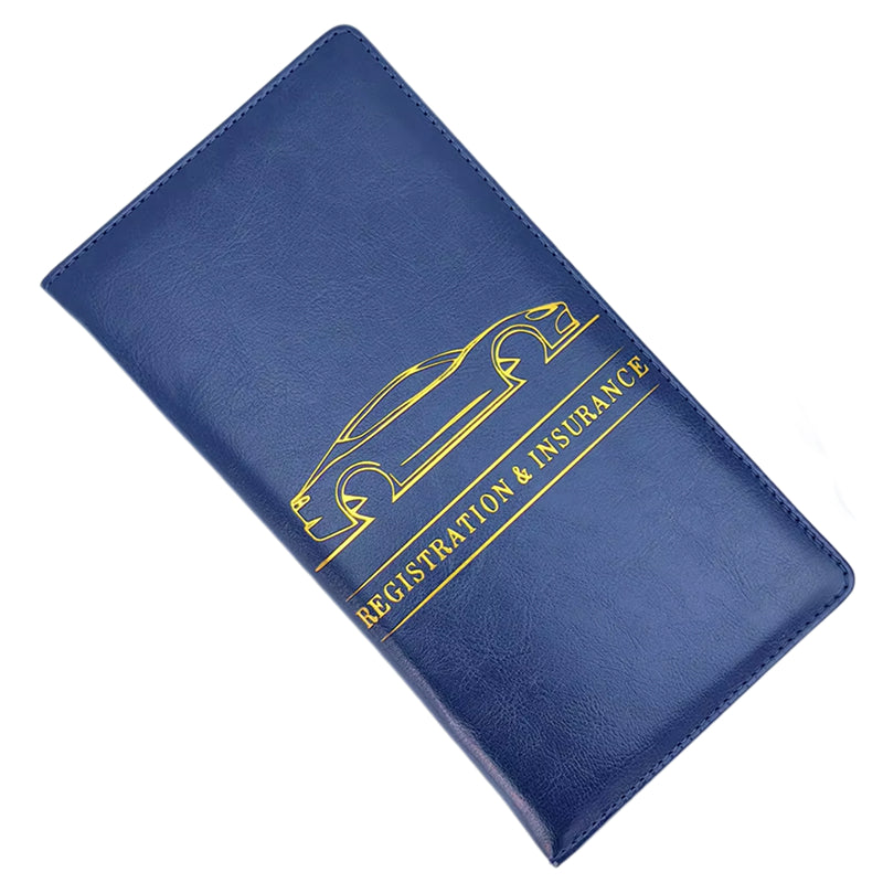 Car Insurance & License Leather Holder Wallet