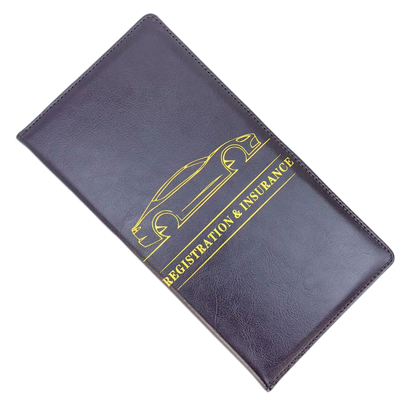 Car Insurance & License Leather Holder Wallet
