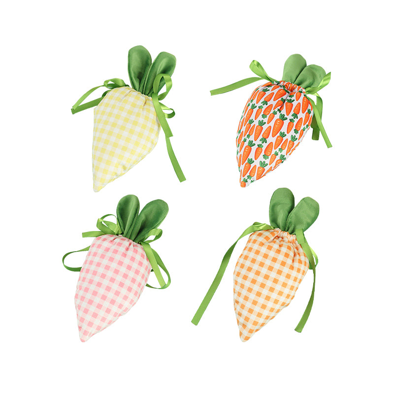 Easter Bunny Carrot Treat Bags – Festive Candy & Gift Party Favor Pouches
