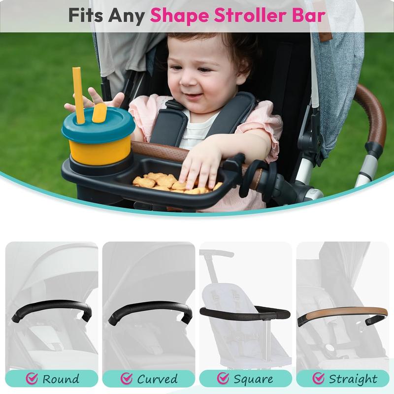Universal Stroller Snack Tray for Bumper Bar
