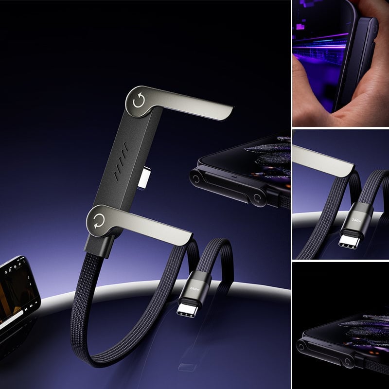 240W Ultra-Fast Charging Cable with Stand