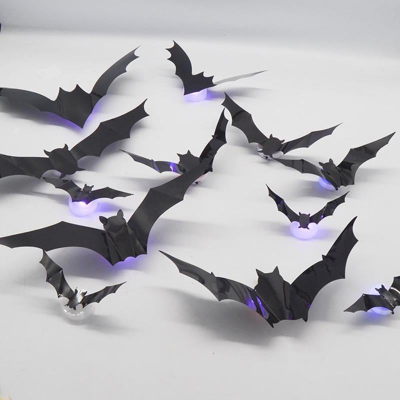 3D Fladdermusdesign LED Dekoration
