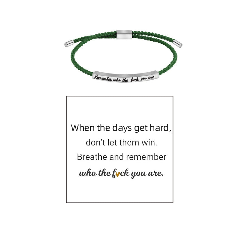 Braided Adjustable Inspire Bracelet