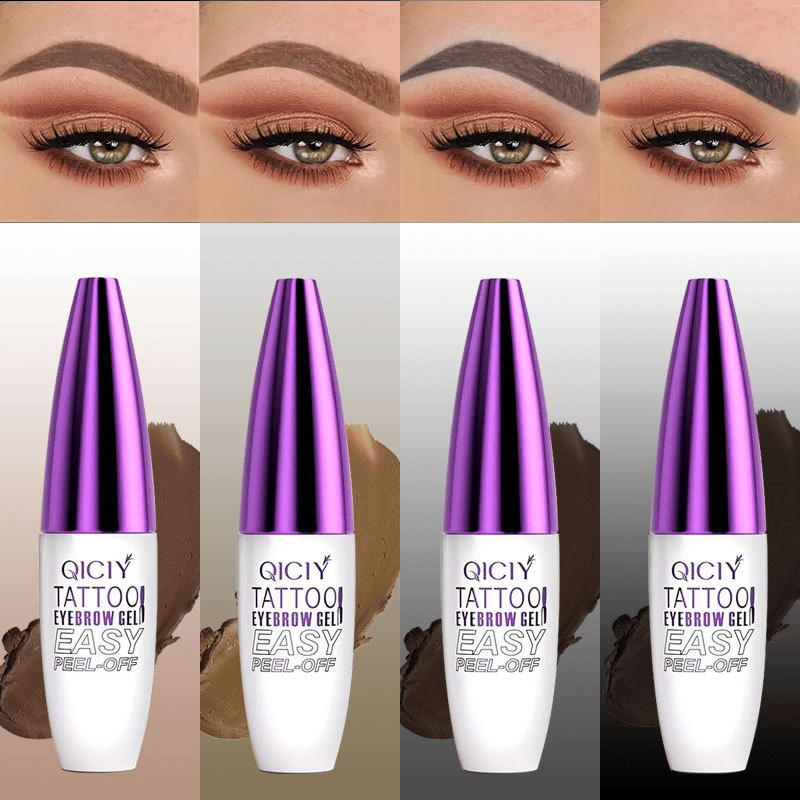 Peel-off eyebrow dye gel