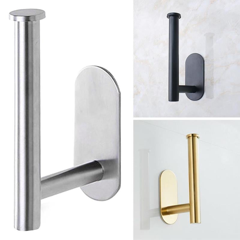 Väggmonterad toalettpappersrullhållare i rostfritt stål