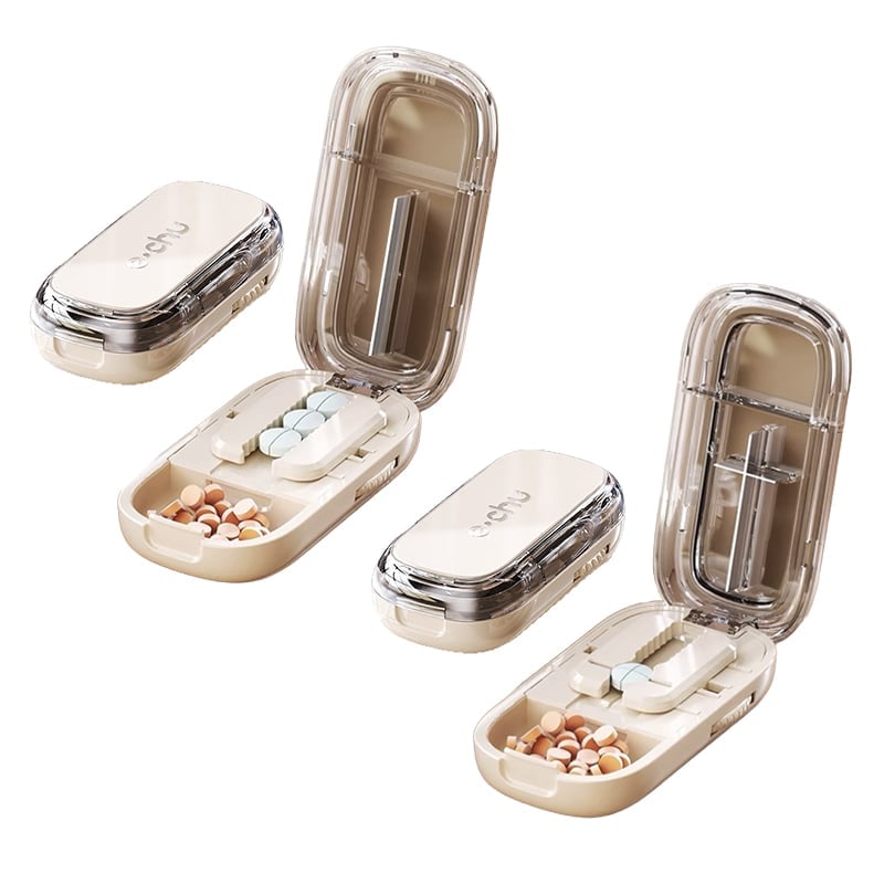 Portable Multi-Function Pill Cutter