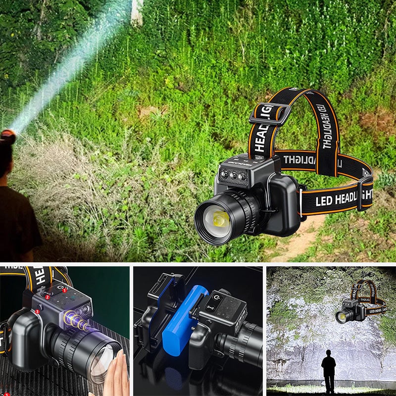 Kraftfull pannlampa med ultralång livslängd