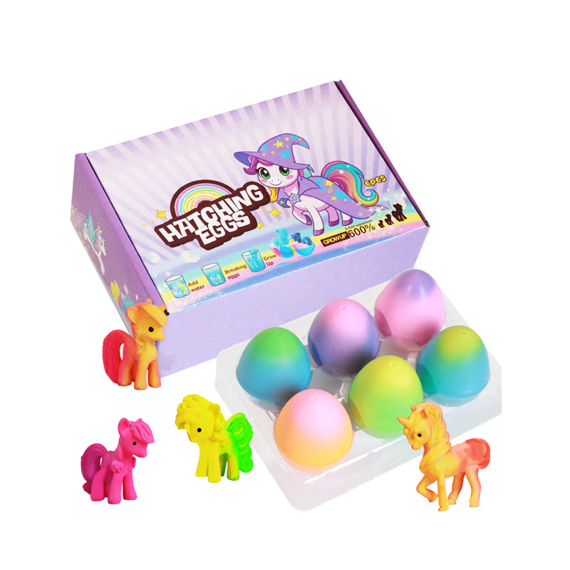 Magical Water-Hatching & Growing Unicorn Surprise Eggs
