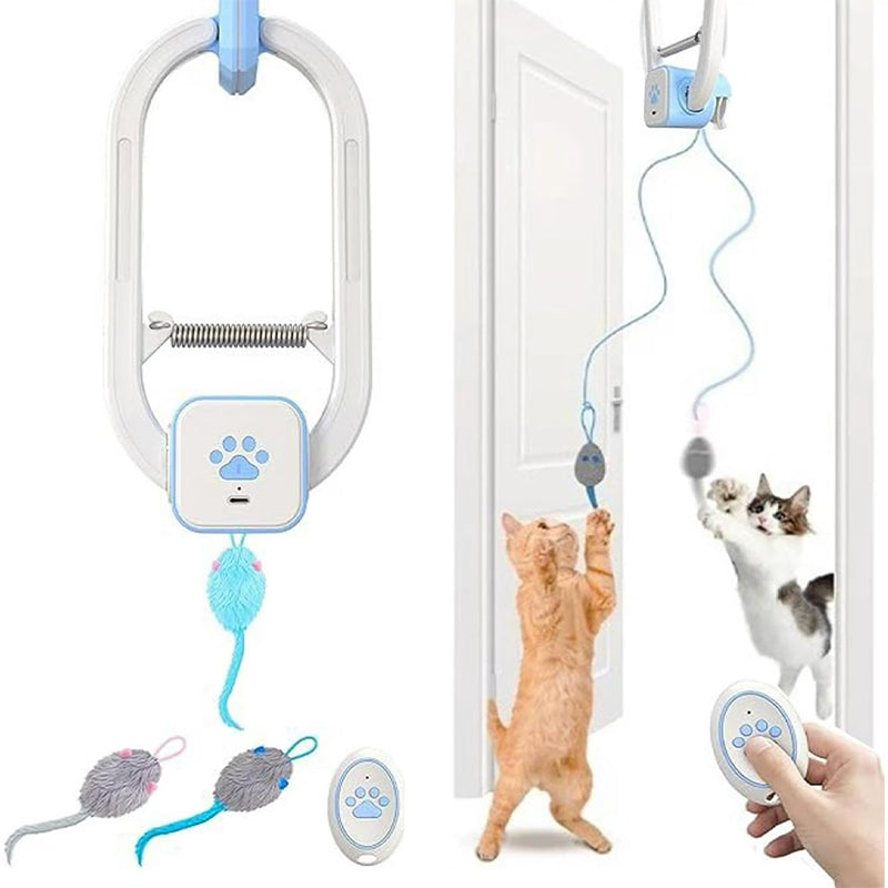 Door-Clip Remote-Controlled Electric Cat Toy