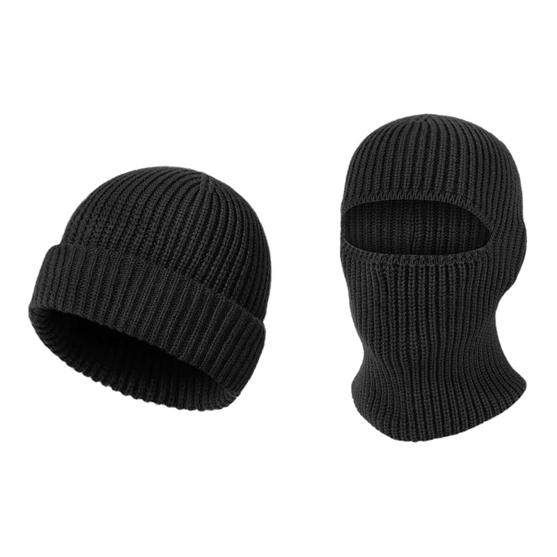 2-in-1 Cold Weather Balaclava & Beanie Hat for Men