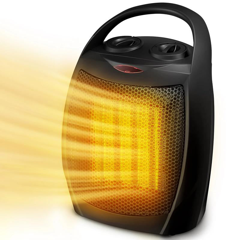 Portable Heaters Fan for Office and Bedroom with Adjustable Thermostat