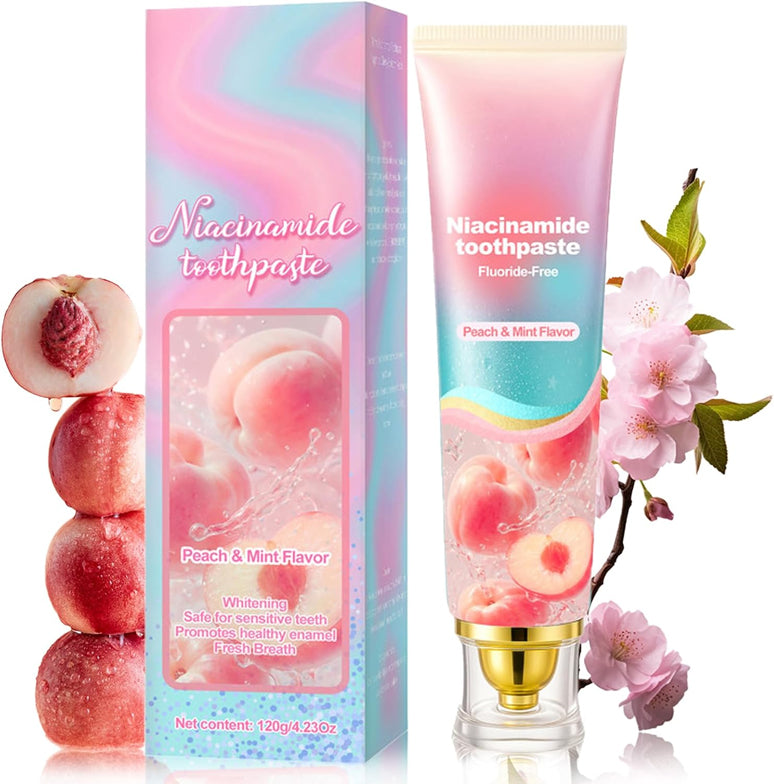 Peach Flavor Niacinamide Whitening Toothpaste