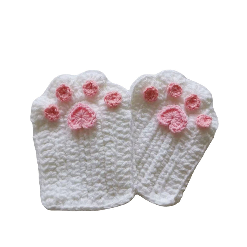 Half Finger Cat Paw Gloves