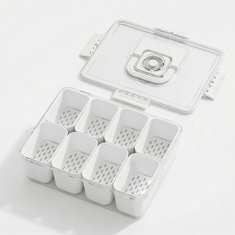 Fresh-Lock Multi-Compartment Prep & Drain Organizer