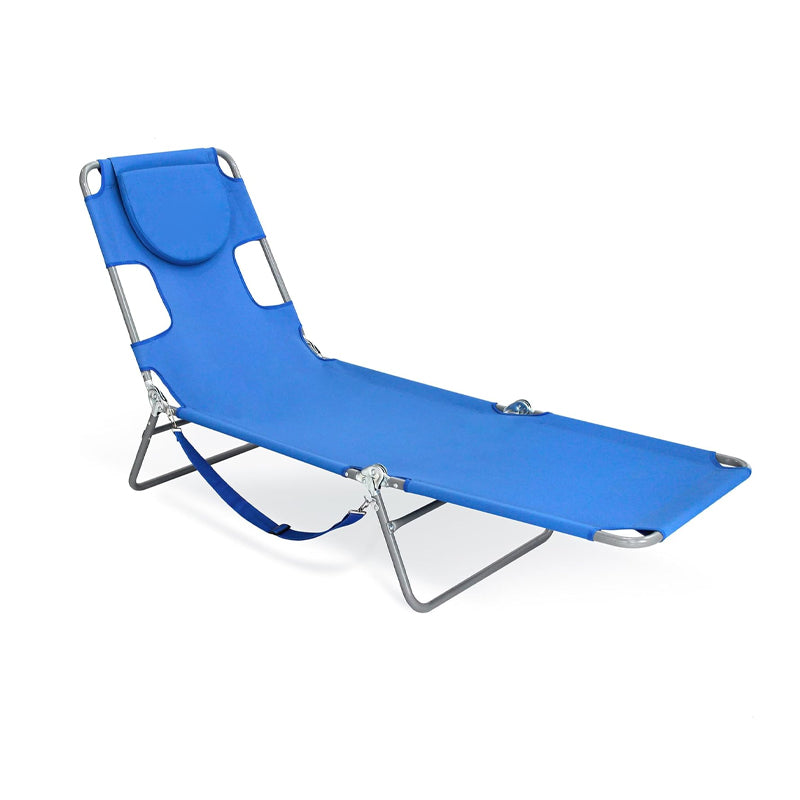 Portable Folding Beach Lounge Chair with Backpack Straps