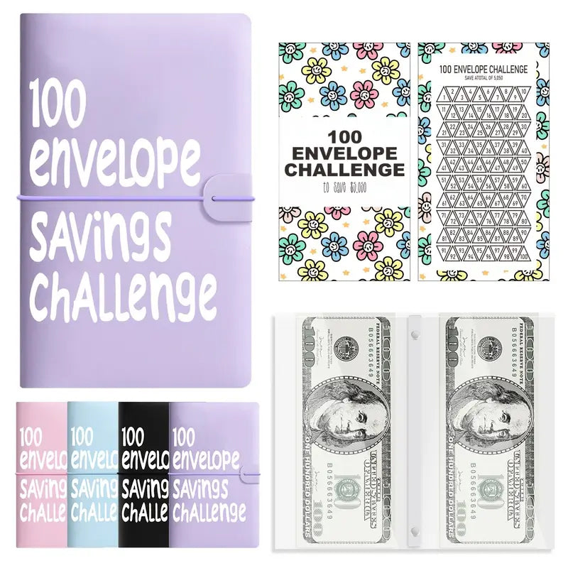 100 Days Money Saving Challenge Budget Storage Book