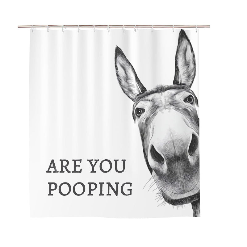 Funny Donkey Shower Curtain