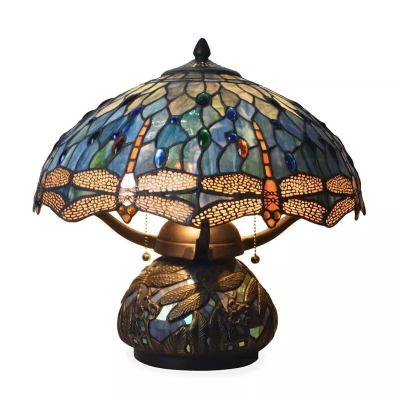 Tiffany-style Dragonfly Table Lamp