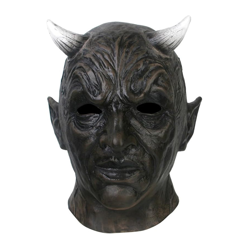 Ultra-Realistic Halloween Horned Demon Mask