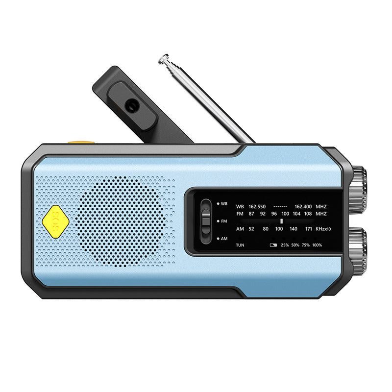 Hand Crank & Solar Emergency Weather Radio with Power Bank & LED