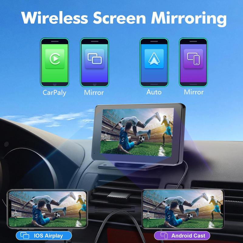 Wireless CarPlay Dual-Channel Dash Cam