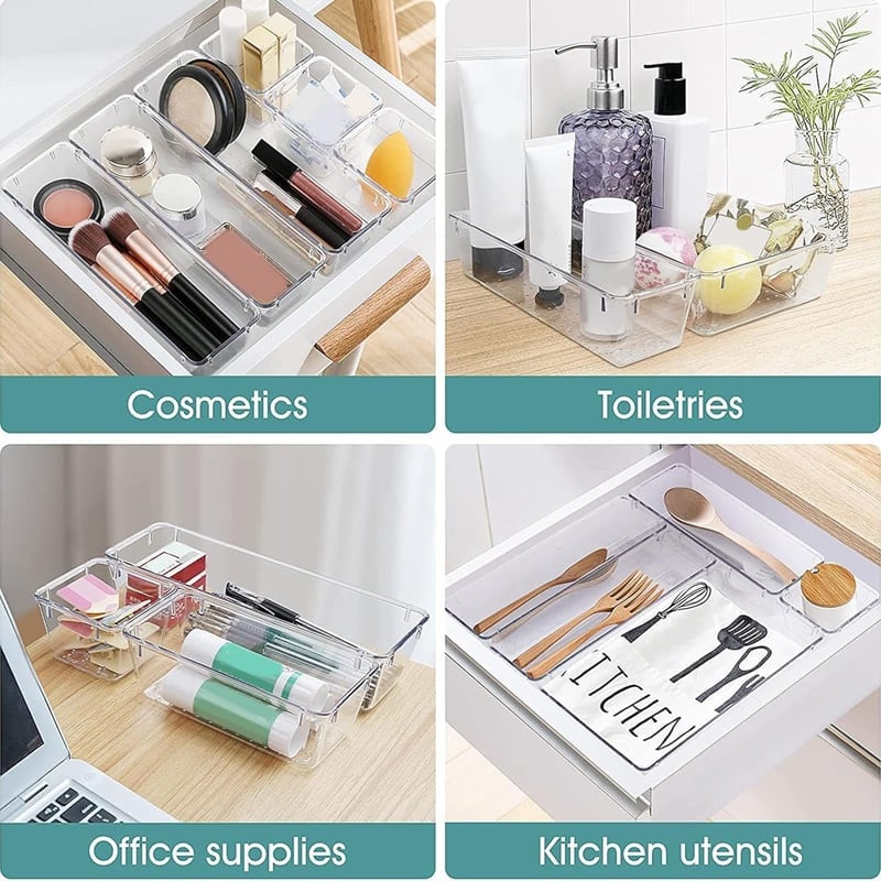 Clear Drawer Organizer Sets