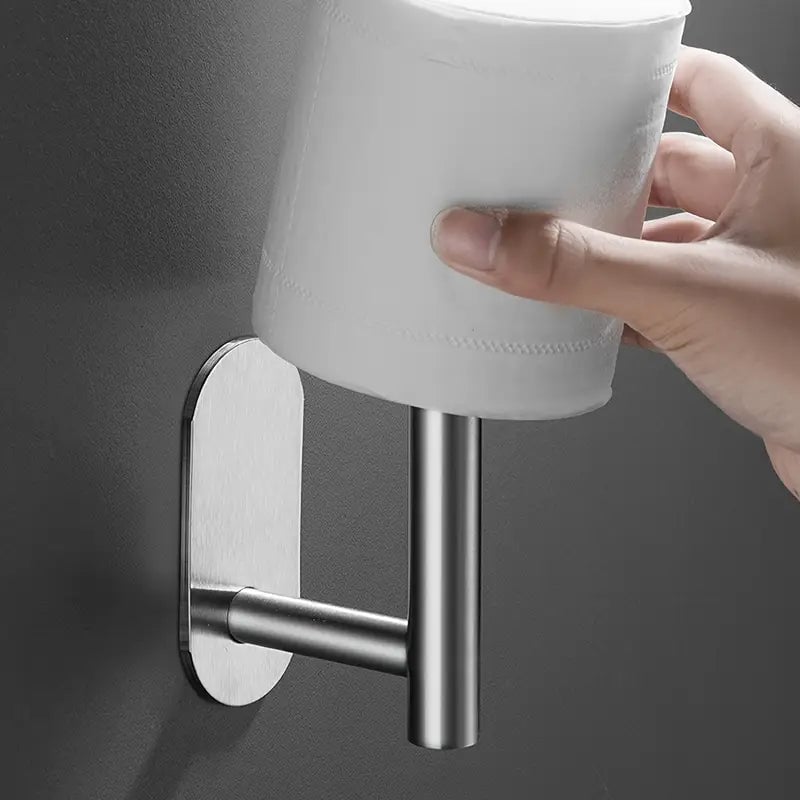 Väggmonterad toalettpappersrullhållare i rostfritt stål