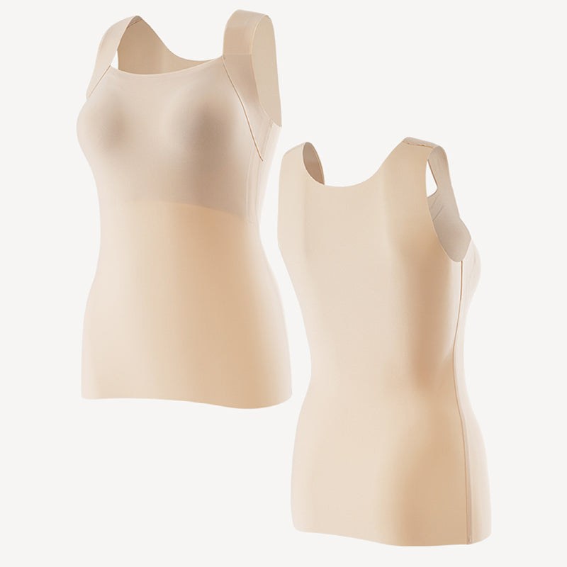 U Neck Shapewear Built-in Bra Tank