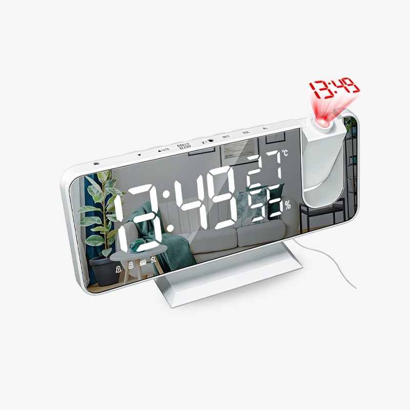 Temperature & Humidity Multifunctional Radio Projection Alarm Clock