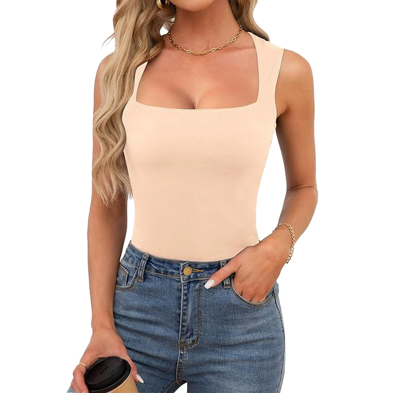 Women’s Square Neck Sleeveless Tank Top