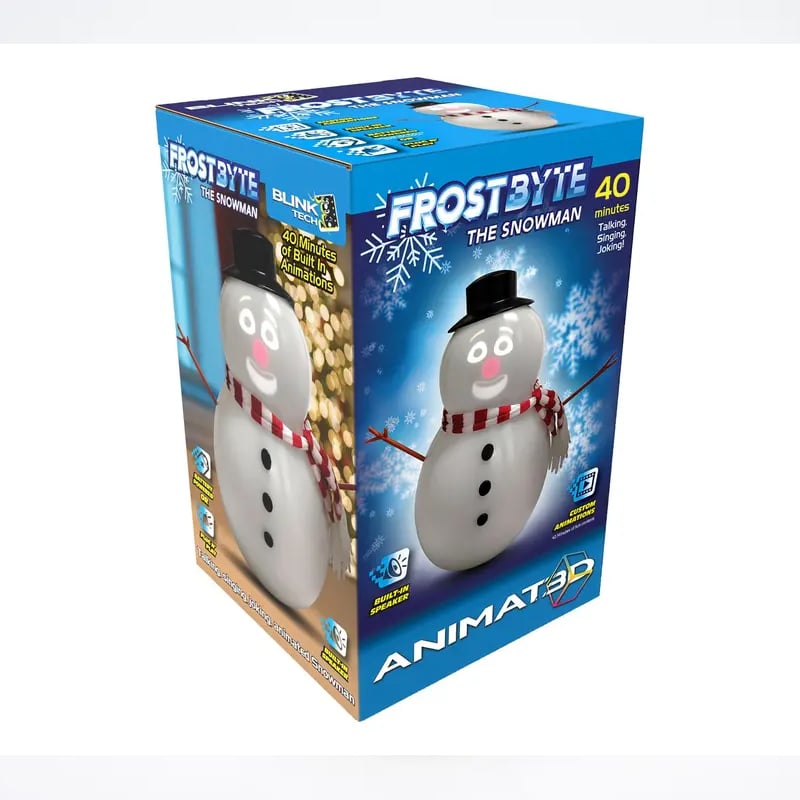 Talking Animated Blink Snowman