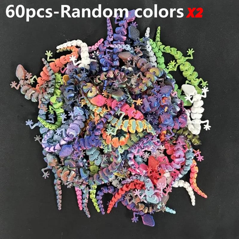 3D Colorful Gecko Decor