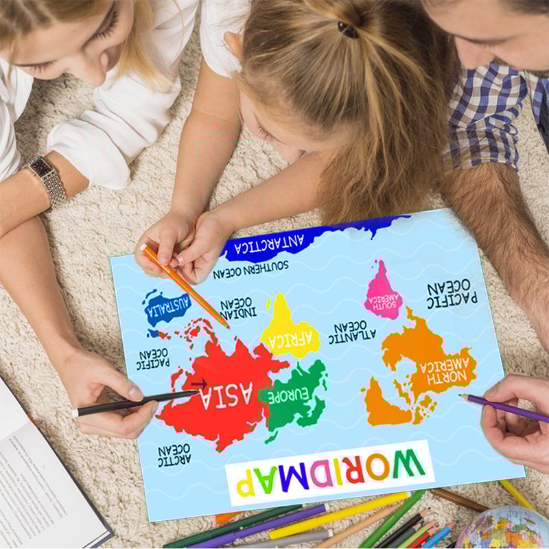 Färgglada pedagogiska affischer（18st/uppsättning ）