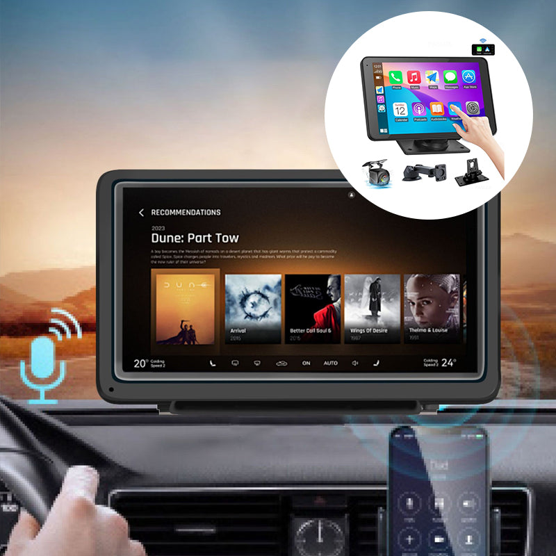 Wireless CarPlay Dual-Channel Dash Cam