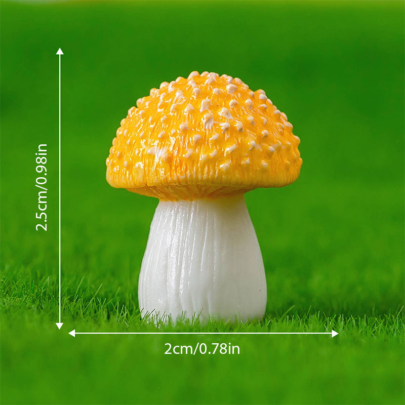Simulation Mushroom Car Decoration
