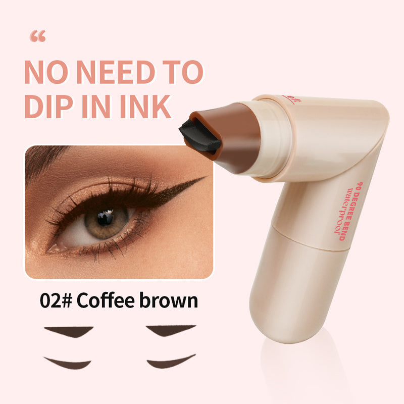 Dual-Head Design Rotating Eyeliner Stamp Pen