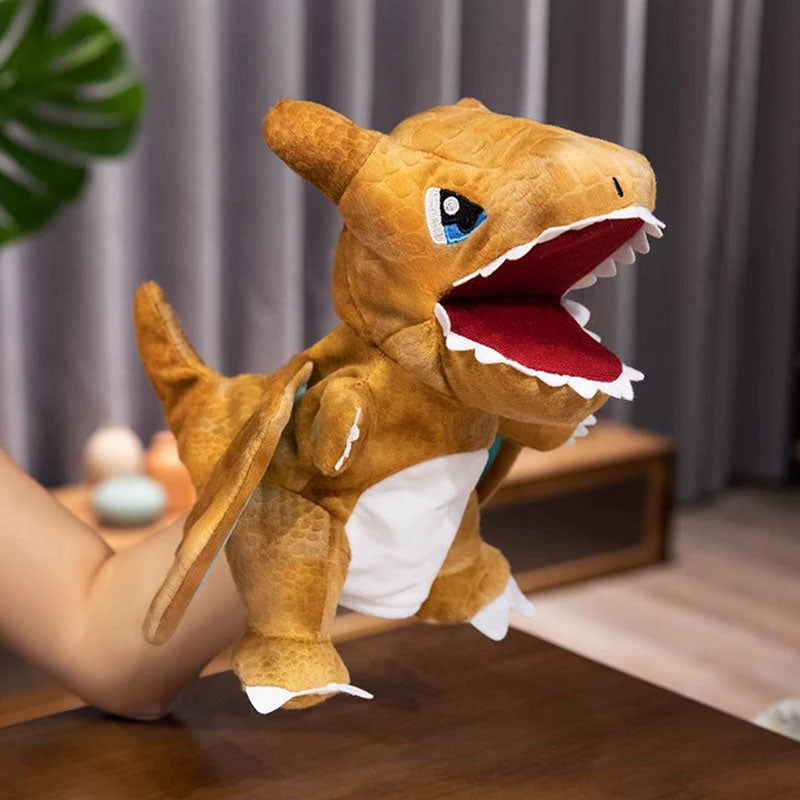 Plush Dinosaurie Handdockor