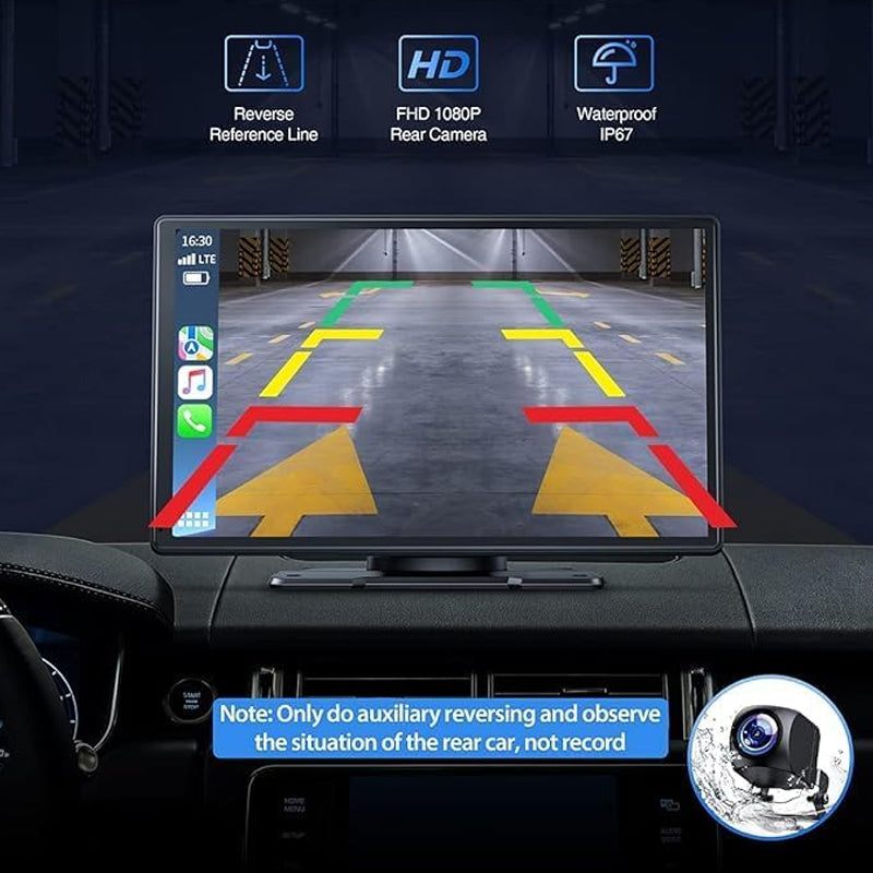 Wireless CarPlay Dual-Channel Dash Cam