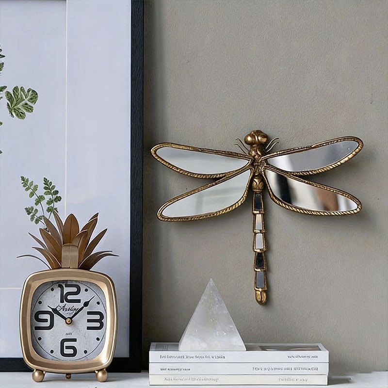 Handcrafted Dragonfly Butterfly Wall Mirror