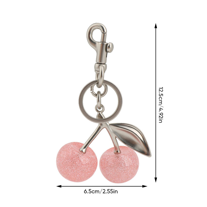 Cute Cherry Design Keychain