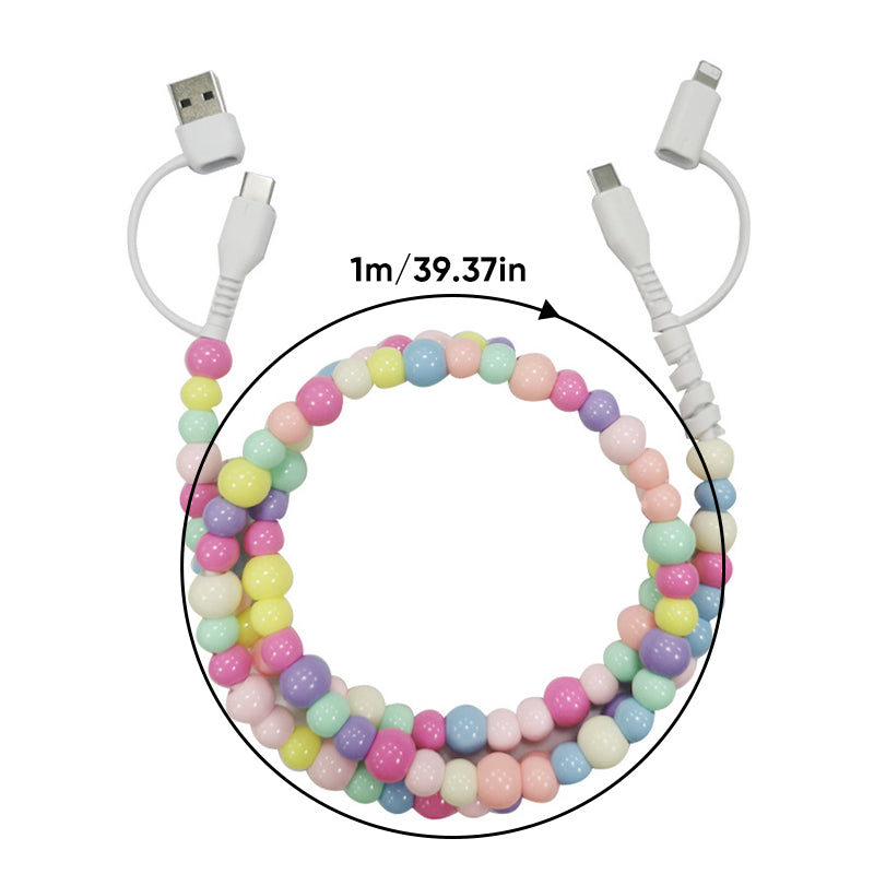 Pearl Beaded Data Cable