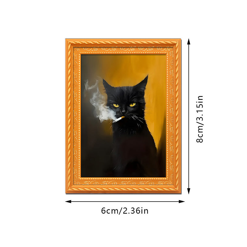 Funny Cat Art Fridge Magnets