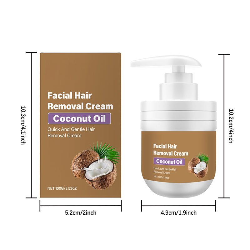 Gentle Coconut Oil Facial Hair Removal Cream