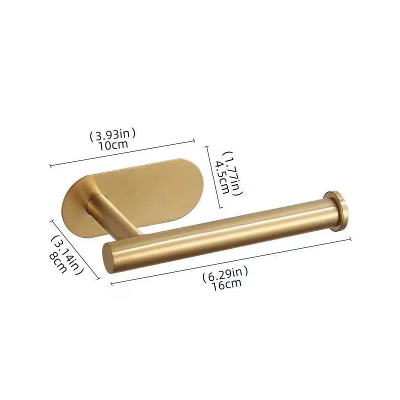 Väggmonterad toalettpappersrullhållare i rostfritt stål