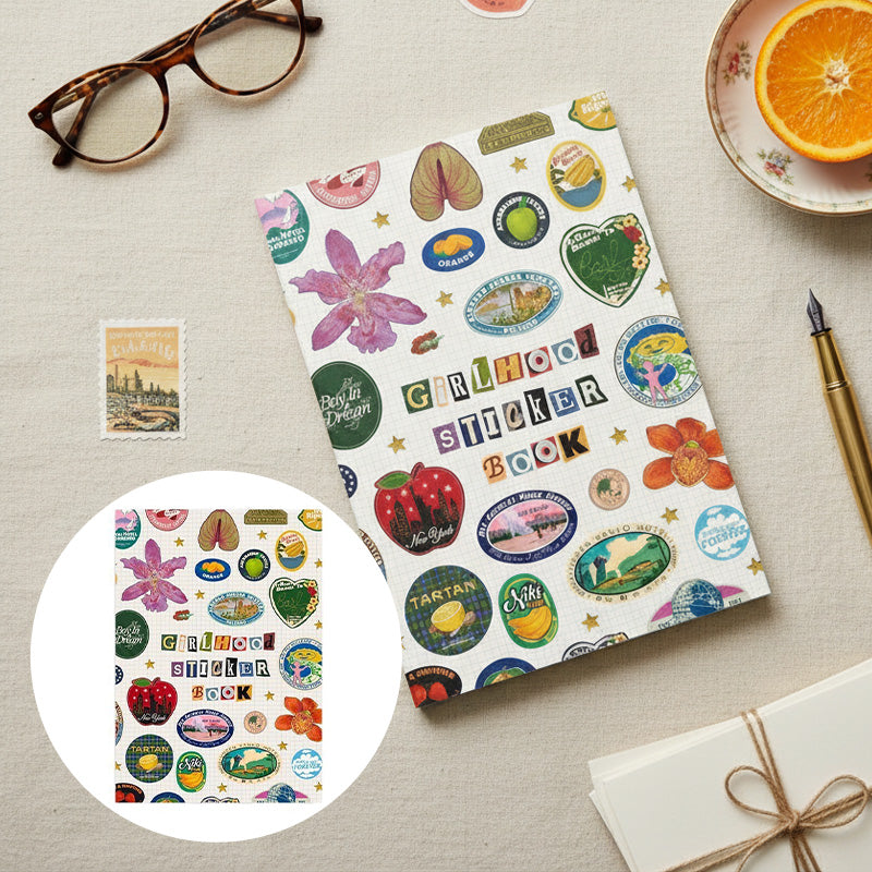Vintage Sticker Book