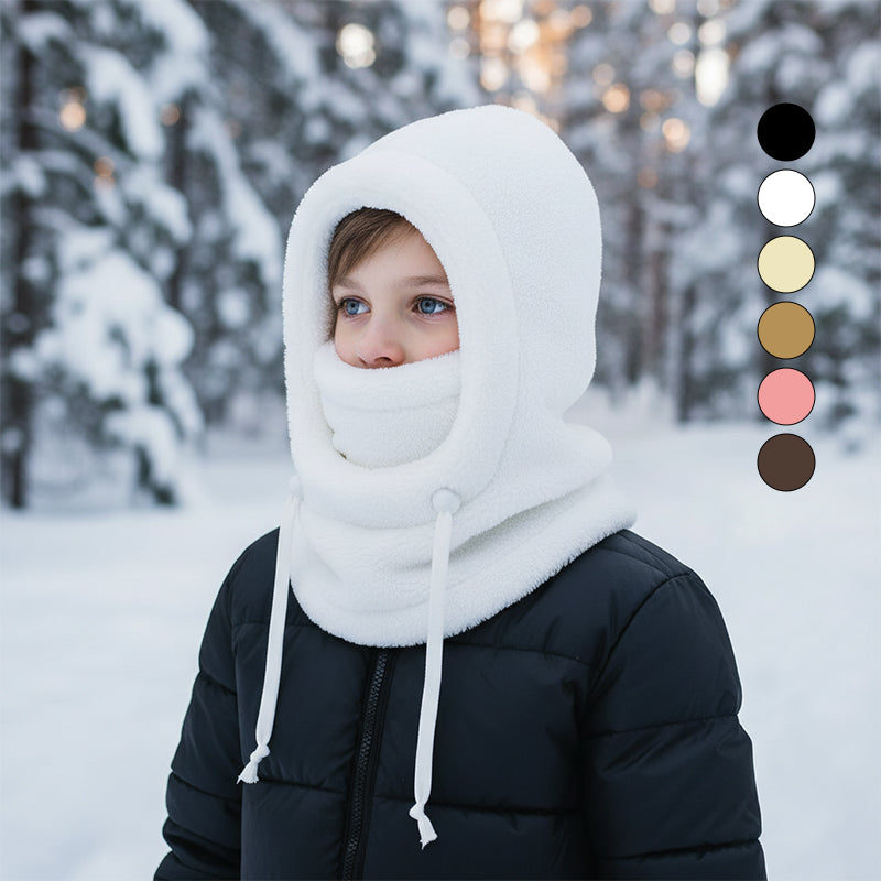 Kids 3-in-1 Fleece Winter Hood