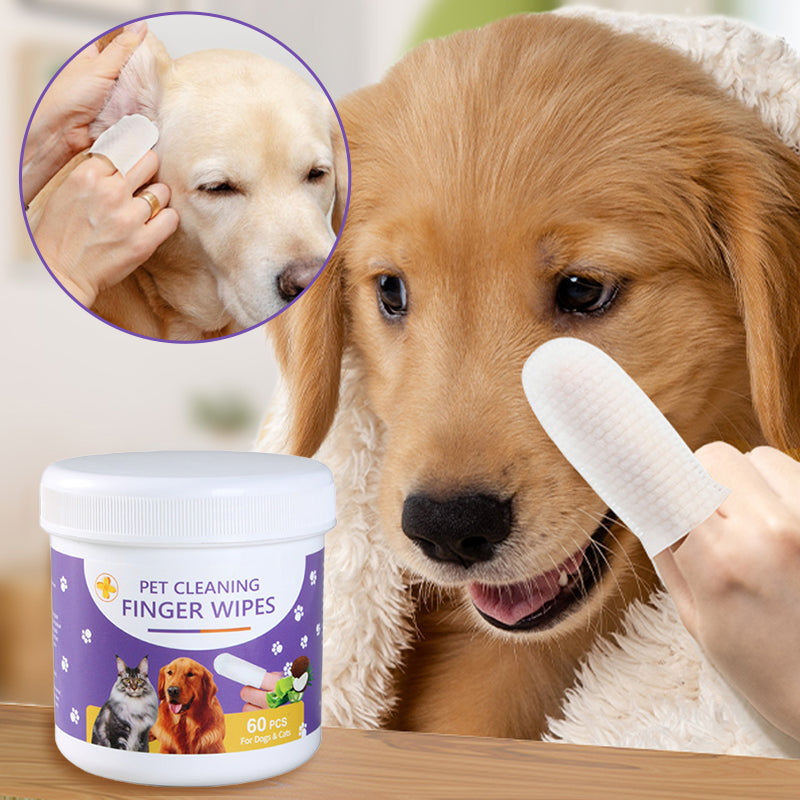 Pet Cleaning Finger Wipes