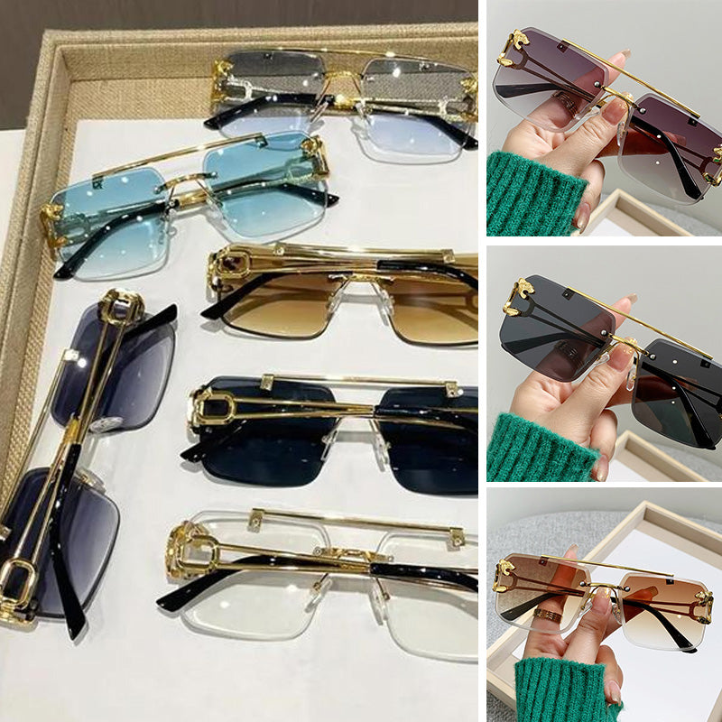 Double-Beam Cheetah Sunglasses